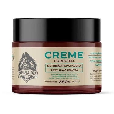 Imagem de Creme Corporal Masculino Herbal Hidratante Firmador 280g Don Alcides