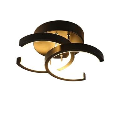 Imagem de 3 Cores(110V/220V) Luminária De Teto Led Minimalista Moderna Pendente Lustre Plafon para Sala Quarto Cozinha Ceiling Ligh (CC-Preto /3 Cores (110V-220V))