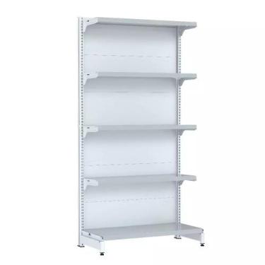 Imagem de Gondola Parede 202 Fit Inicial Branco 5 Bandeja Sp Etiqueta - AMAPÁ