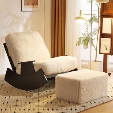Imagem de UISLA Balancim de balanço reclinável individual casual espreguiçadeira almofada para sala de estar quarto macio