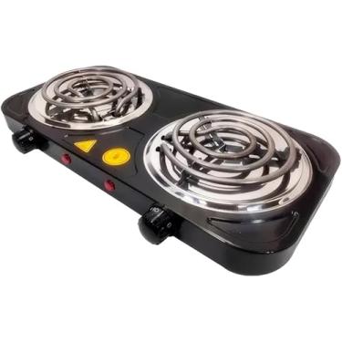 Imagem de Fogão Elétrico Portátil, 2 Bocas, Preto, 220V