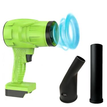 Imagem de Soprador de folhas sem fio, soprador de folhas elétrico portátil de 21 V com bocal estendido e ajuste de velocidade contínuo, leve para pátio, gramado, quintal, limpeza de carro (apenas ferramenta