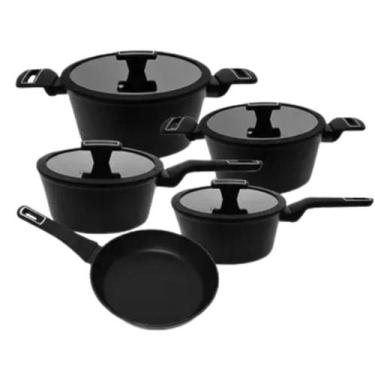 Imagem de Conjunto Jogo Panelas 5 Peças Revestimento Cerâmico Indução Antiaderen