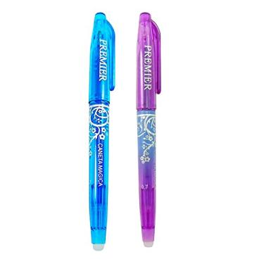 Imagem de 02 Caneta Mágica Fantasminha Frixion Apaga Calor Azul e Roxa