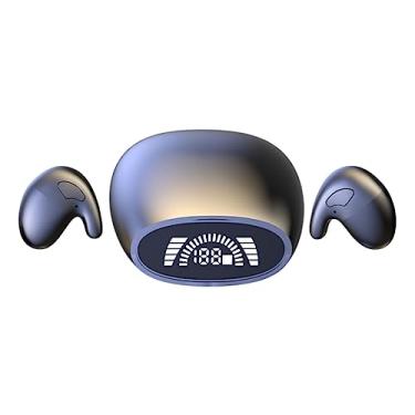 Imagem de de ouvido sem fio no ouvido Microfone embutido Som HiFi Pequenos de ouvido para dormir de ouvido esportivos para exercícios na, PRETO