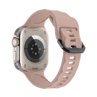 Imagem de Pulseira Stalwart LTIMPORTS, compativel com Apple Watch Ultra 49mm, Ultra 2, Apple Watch 45mm, Apple Watch 44mm e Apple Watch 42mm (Rose)