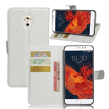 Imagem de Capa carteira MEIZU Pro 6 Plus, capa carteira flip de couro PU premium com compartimento para cartão, suporte e fecho magnético [capa interior à prova de choque de TPU] Compatível com MEIZU Pro 6 Plus