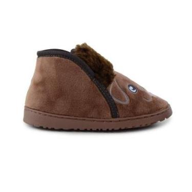 Imagem de Pantufa Infantil Masculina Specht Dog Plush Marrom - 607-Masculino