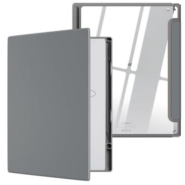 Imagem de DINGGUAGUA Capa para tablet de papel Notáveis 2 com suporte de caneta para Remarkable2 versão 2020 de 10,3 polegadas, capa protetora para livro, capa protetora para livro, capa cinza