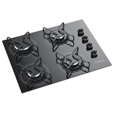 Imagem de Cooktop itatiaia - 4 bocas vidro preto chama rapida - bivolt -. (620CT40153)