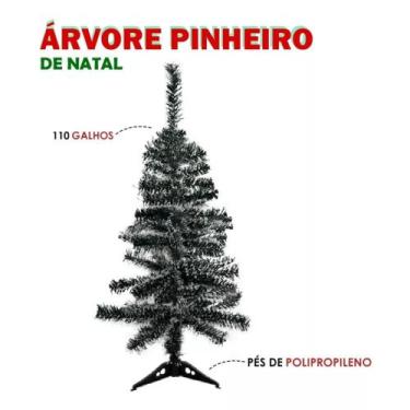 Imagem de Árvore Pinheiro De Natal Luxo Verde Nevada 1,20 M 110 Galhos - Rio Mas