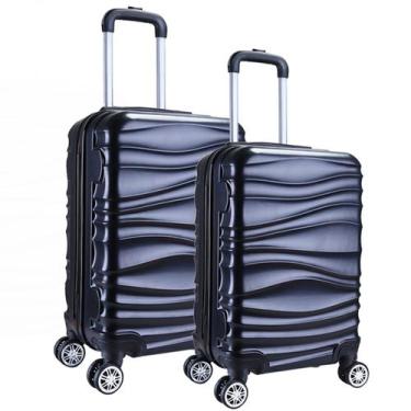 Imagem de Kit 2 Mala de Viagem Grande e Media AS67 c/ rodas 360 Graus - EAGLE, P