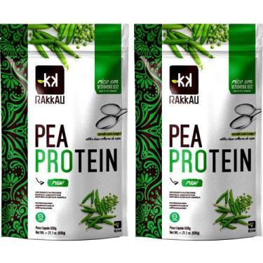 Imagem de Kit 2 Pea Protein Natural Rakkau 600g - Vegano - Proteína