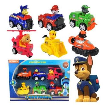 Imagem de Patrulha Canina Kit 6 Carros E Personagens Fricção Coleção