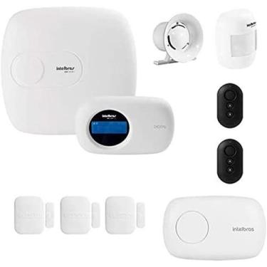 Imagem de Kit de Alarme Intelbras AMT 2018 E com 04 Sensores Via Aplicativo