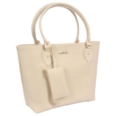Imagem de Bolsa Feminina Grande + bolsinha porta moeda - Aryel, Branco
