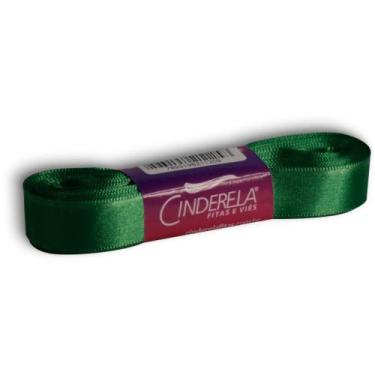 Imagem de Fita de Cetim 15MM X 10M Verde Bandeira - Fitas Cinderela