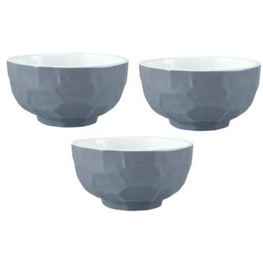Imagem de Bowl Porcelana Cozinha Cumbuca Tigela Sorvete Jogo 3 Unidade - Vert St