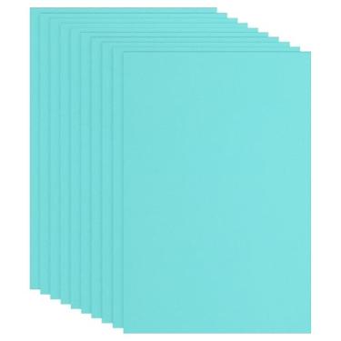 Imagem de PATIKIL Azure Color Folha de espuma vinílica acetinada não adesiva 30,5 x 20,3 cm Feltro de EVA de 2 mm de espessura para projetos de artesanato DIY, 10 peças