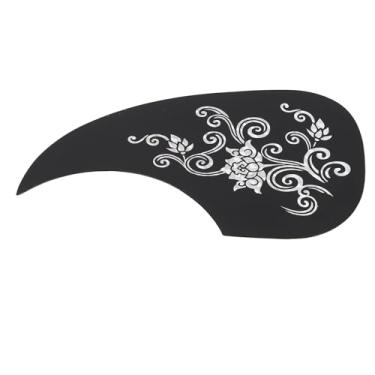 Imagem de Pickguard de Guitarra, Placa de Proteção de Guitarra Autoadesiva, Proteção Acústica, Adesivo de Proteção contra Arranhões de Guitarra (Padrão Prateado)