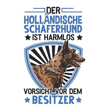 Imagem de Hollandse Herder Notizbuch: Hollandse Herder Besitzer Holland Schäferhund / 6x9 Zoll / 120 linierte Seiten Seiten