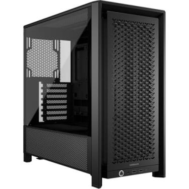 Imagem de CORSAIR Capa para PC ATX de torre média modular 4000D - alto fluxo de ar, sistema de montagem de ventilador InfiniRail™, suporte de radiador duplo de 360 mm, ASUS BTF, MSI Project Zero, Gigabyte