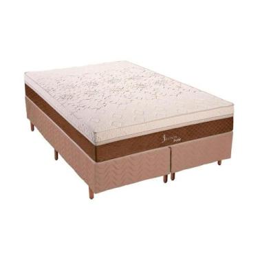 Imagem de Conjunto Colchão Polar Gold Jasmim+Cama Bege 158x198 - Colchões Polar
