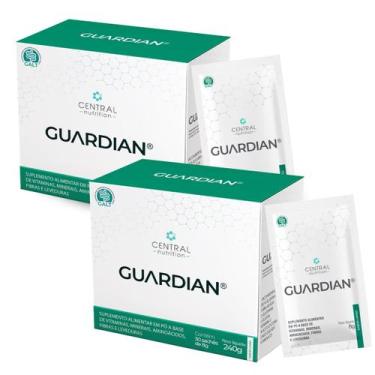 Imagem de Kit 2 Guardian Aminoácidos 30 Sachês Central Nutrition, Limão