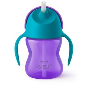 Imagem de Copo com Canudo Roxo Bendy 200ml 9+M Philips Avent