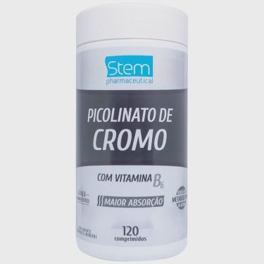Imagem de Picolinato de cromo + vitamina B6 stem 120 comprimidos
