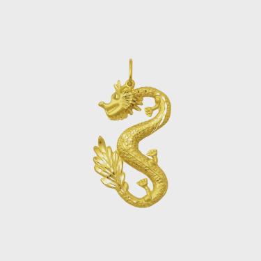 Imagem de Pingente Dragão Em Ouro 18k Grande 37mm K380