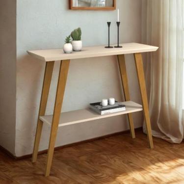 Imagem de Aparador Monaco Pés Modelo Palito Com Prateleira Adicional - Valuchi, 