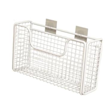 Imagem de IEUDNS Organizador de portas de armários de cozinha, organizador de despensa, prateleira multifuncional resistente para organizadores de armários, para sala, White S