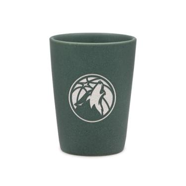 Imagem de Rico Industries NBA Basketball Minnesota Timberwolves Sage 59 g Copo de tiro de cerâmica para fãs, gravado a laser em vidro de dose única colorido moderno