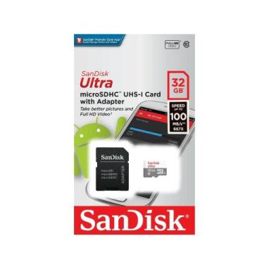 Imagem de Cartao de memoria micro 32gb sd ultra 100 mb/s sandisk
