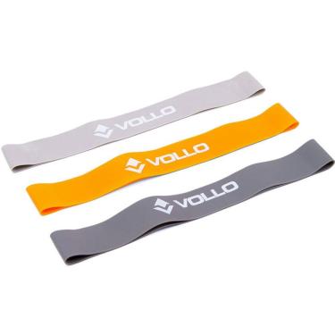 Imagem de Kit 3 Faixas Elásticas Vollo Mini Band 3 Intensidades