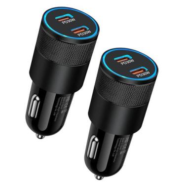 Imagem de Carregador de carro AILKIN 60W USB C PD3.0 de porta dupla para iPhone 