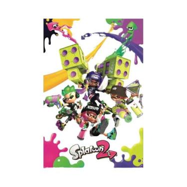 Imagem de Pôster De Arte Anime Splatoon 3 Impressão Em Canvas Decoração De Pared