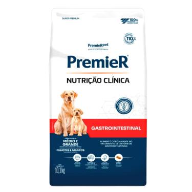 Imagem de Ração Premier Nutrição Clínica Gastrointestinal Cães Filhotes e Adultos Porte Médio e Grande 10,1kg