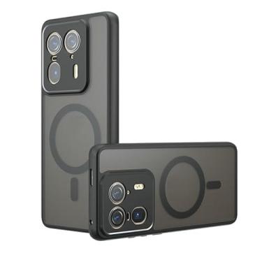 Imagem de Kukoufey Capa compatível com Motorola Moto X50 Ultra, compatível com MagSafe, compatível com Motorola Edge 50 Ultra 5G XT2401-1 capa de celular magnética integrada antichoque preta