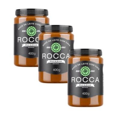 Imagem de Kit 03 Doce De Leite Rocca Tradicional C/café Pote 400g