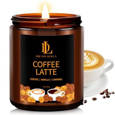 Imagem de Vela de inverno com aroma de café com leite, velas de soja natural para casa, vela de férias de 200 ml com tempo de queima de 50 horas, velas de aromaterapia, presentes de férias de inverno para