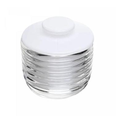 Imagem de Manteigueira Francesa De Vidro Colmeia Branca