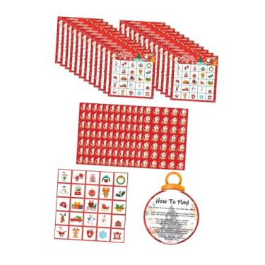 Imagem de UGPLM Jogo de Bingo de Natal para Crianças E Adultos - Ideal para Famílias, Grupos E Escolas - Perfeito para O Natal