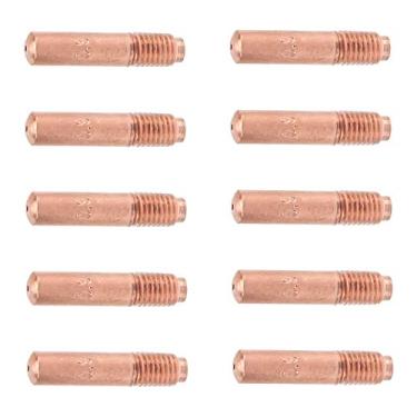 Imagem de Estink 10Pcs Bicos Condutores para Soldagem MIG, Feitos de Cobre Resistente à Corrosão, Oxidação e Alta Temperatura, Com Superfície Lisa para Fácil Instalação e Substituição