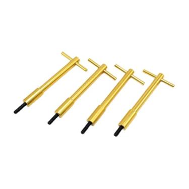 Imagem de QccHieUs Conjunto de 4 peças de parafusos de fixação em liga de alumínio de alto desempenho para tampa de válvulas, resistentes ao desgaste e de fácil