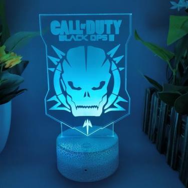 Imagem de Luz noturna LED 3D que muda de cor Call of Duty Black Ops - yiweisai