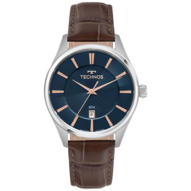 Imagem de Relógio Masculino Executive 2115UDC-0A Analógico com Pulseira de Couro e Caixa em Aço I...