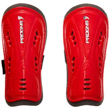Imagem de Caneleira Futebol Futsal Sociey Fraldinha Sem Tornozeleira - Vermelho - Par