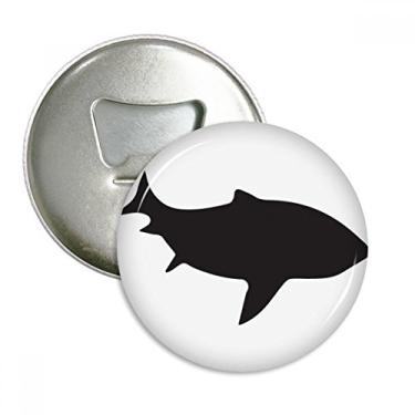 Imagem de Streamline Shark Fierce Abridor de garrafas de peixe ímã de geladeira emblema multifuncional